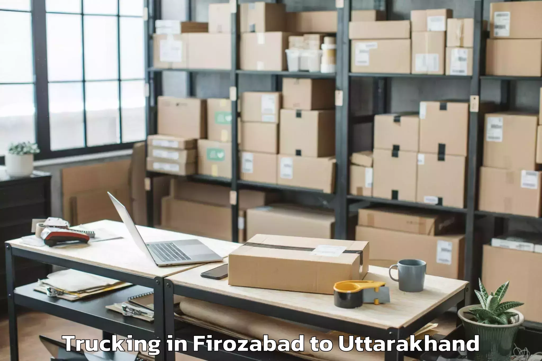 Book Your Firozabad to Dhanaulti Trucking Today